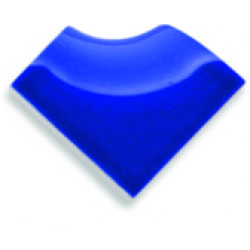 Угловой элемент уголок сгибов 2 наружных и внутреннего 4х4 см, кобальт