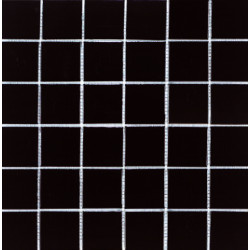 Мозаика однотонная фарфоровая 50х50 мм Чёрная