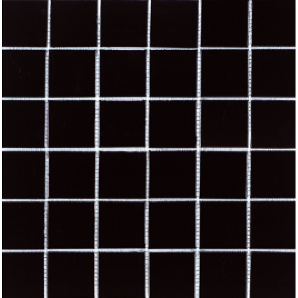 Мозаика однотонная фарфоровая 50х50 мм Чёрная
