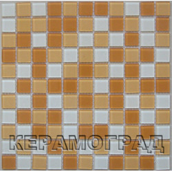Мозаика стеклянная FA011.013.015 - 23x23 (300х300х4)