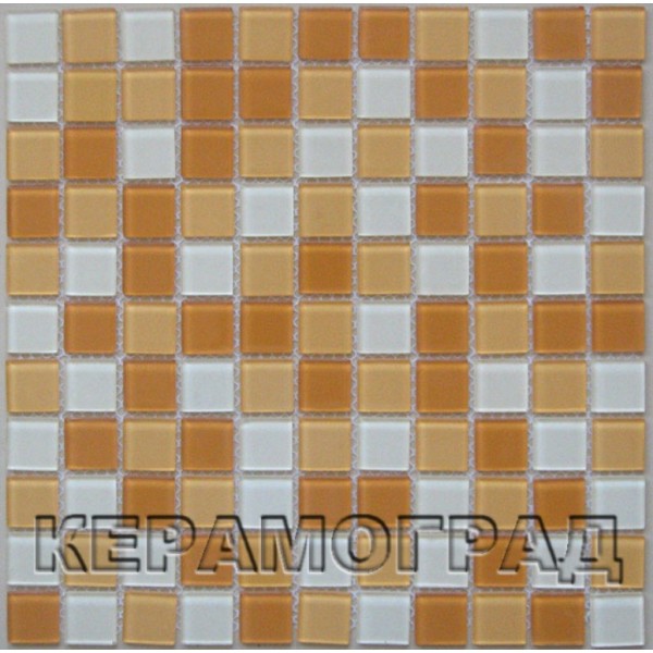 Мозаика стеклянная FA011.013.015 - 23x23 (300х300х4)