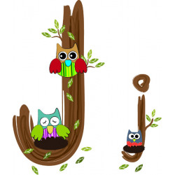 Детская плитка декор буква J