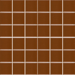 Мозаика однотонная фарфоровая 50х50 мм терракот