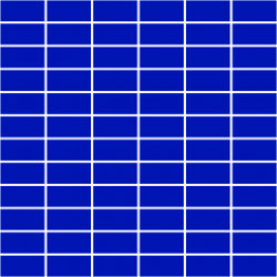 Мозаика однотонная фарфоровая 25х50 мм кобальт