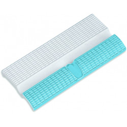 Плитка-поручень Serapool Potikare голубая 12х24,5 см, со сливом