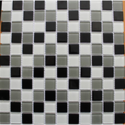 Мозаика стеклянная FA066.070.080 - 23x23(300х300х4)