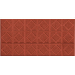 Плитка фарфоровая противоскользящая Serapool рельефная Duna 12х24,5 см, терракот