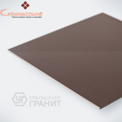 Уральский гранит, моноколор UF006ПR, шоколад (полированный, ректифицированный) 60х60см