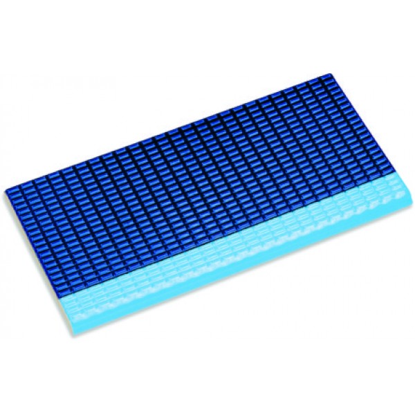 Плитка фарфоровая противоскользящая Serapool Potikare голубая-кобальт 12х24,5 см, с буртиком