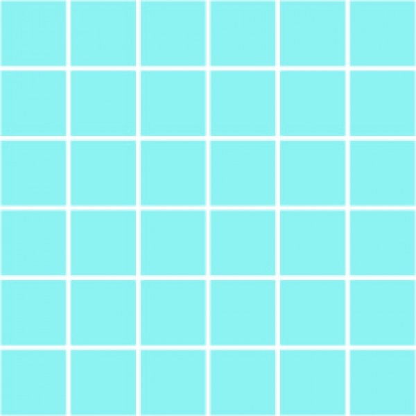 Мозаика однотонная фарфоровая 5 0 х 5 0 мм голубая