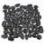 Каменная мозаика MS00-3HP ГАЛЬКА чёрная шлифованная