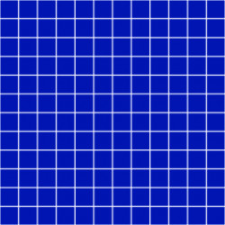 Мозаика однотонная фарфоровая 25х25 мм кобальт