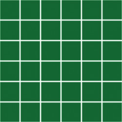 Мозаика однотонная фарфоровая 50х50 мм темно-зеленая