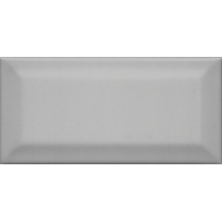 Плитка Клемансо серый тёмный грань 7,4х15  (16054)