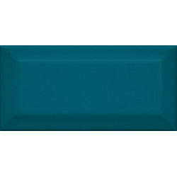 Плитка Клемансо бирюзовый грань 7,4х15  (16057)