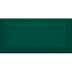 Плитка Клемансо зелёный грань 7,4х15  (16058)