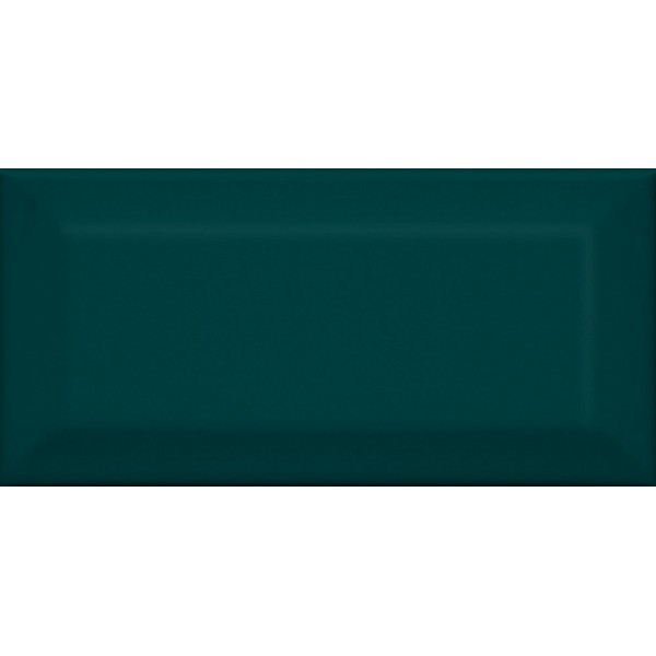 Плитка Клемансо зелёный тёмный грань 7,4х15  (16059)