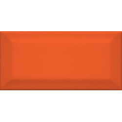 Плитка Клемансо оранжевый грань 7,5х15  (16075)