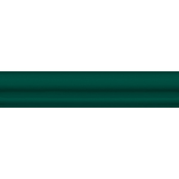 Бордюр Багет Клемансо зеленый 3х15  (BLD035)