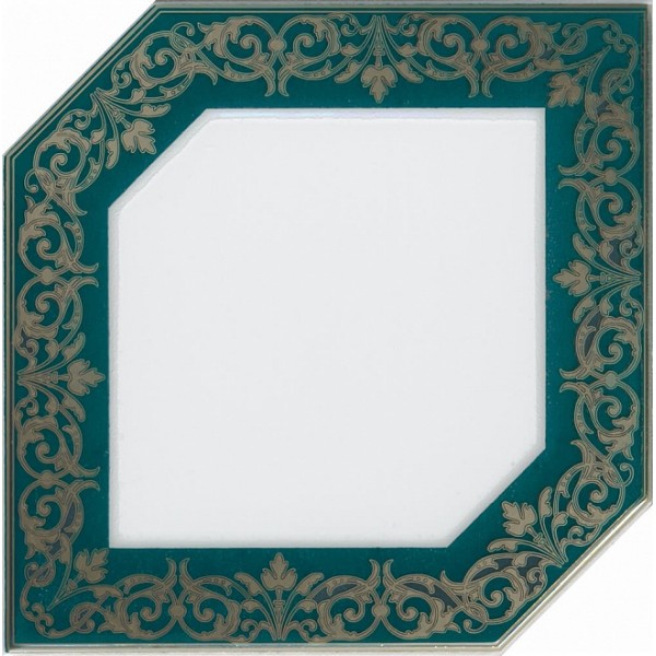 Декор Клемансо зеленый темный 15х15  (HGD\E250\18000)