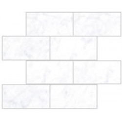 Мозаика Marmori Кирпичная кладка Каррара Белый (7*14) 35,5х29  (K9466488LPR1VTE0)