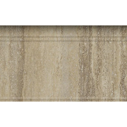 Бордюр Травертино Силвер Альцата 15х25 (600090000273)