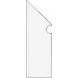 Porfido Bianco Batt. Sagomato Sx (BPIS) 7,5x30,5 Керамогранит