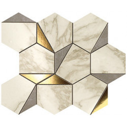 MARVEL Gold Hex Gris-Calacatta (9EHG) 25,1x29 Керамическая плитка