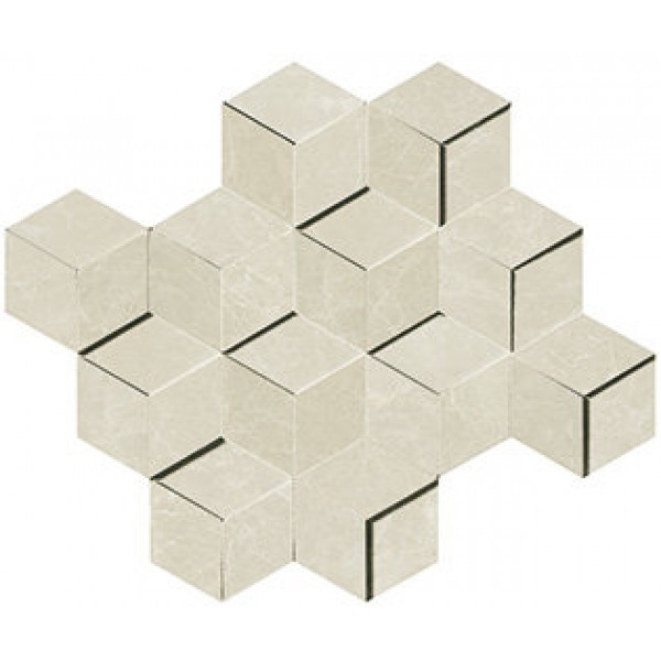 MARVEL Imperial White Mosaico 3D (AEPI) 30,5x26,4 Керамогранит