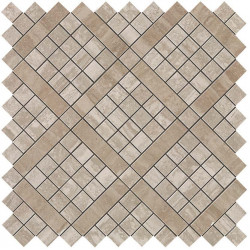 Marvel Travertino Silver Diagonal Mosaic (9MVB) 30,5x30,5 Керамическая плитка