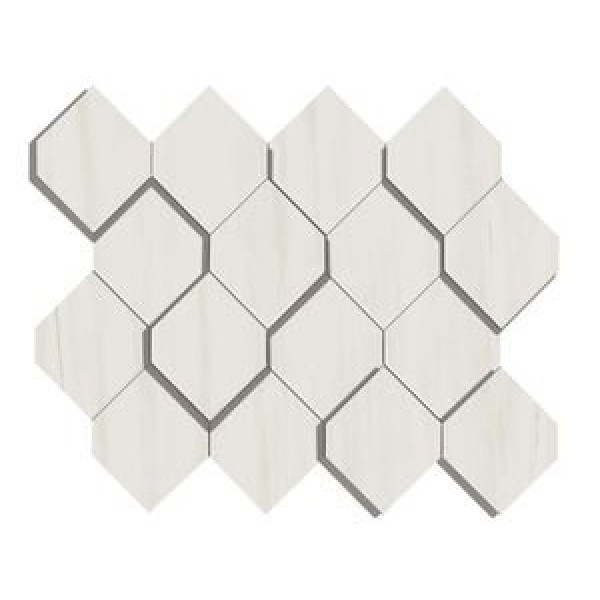 Marvel Bianco Dol. Mosaico Esagono 3D (AS36) 28,2X35,3 Керамогранит
