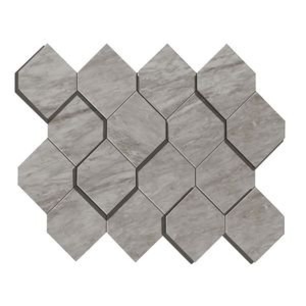 Marvel Bardiglio Grey Mosaico Esagono 3D (AS39) 28,2X35,3 Керамогранит