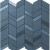 MEK Blue Mosaico Chevron Wall (9MCU) 30,5x30,5 Керамическая плитка