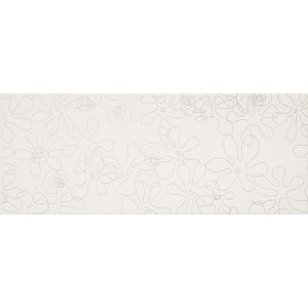 PURE COLOURS FLOWERS WHITE 20X50 (729308) Керамическая плитка