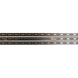 2,5X60 LIST LUXURY NERO L (L970H9G) 2,5X60 Керамическая плитка