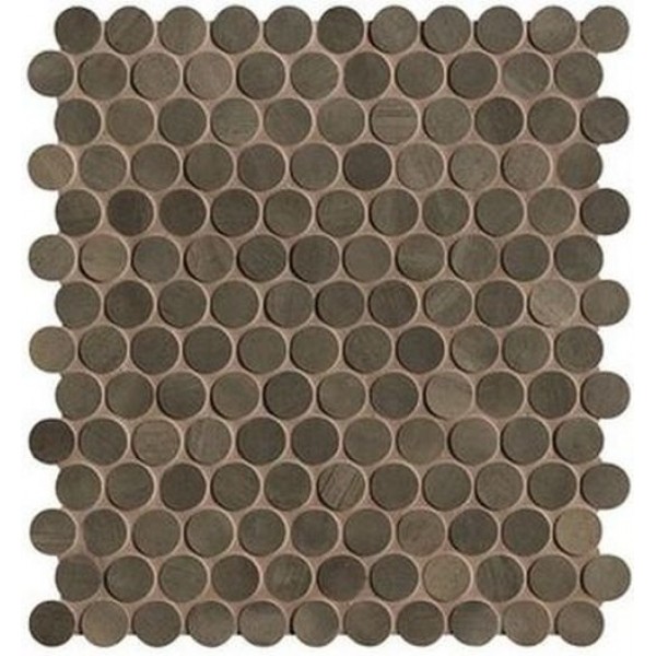 BRICKELL BROWN ROUND MOSAICO MATT (fNWL) 29,5x32,5 Керамическая плитка