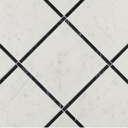 ROMA DIAMOND INCROCI CARRARA NERO REALE INS (fNK4) 60x60 Керамическая плитка