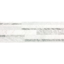 ROMA DIAMOND 25 DECO WHITE BRILLANTE (fNIZ) 25x75 Керамическая плитка
