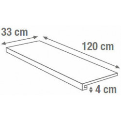 WHITE G.ONE T.BCD SQ. 120X33X4 (SA01GT1) 120х33 Керамогранит