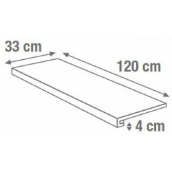 WHITE G.ONE TOR.SQ. 120X33X4 (SA01GT2) 120х33 Керамогранит