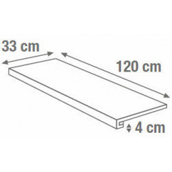 WHITE G.ONE T.SQ.LAP. 120X33X4 (SA01GT3) 120х33 Керамогранит