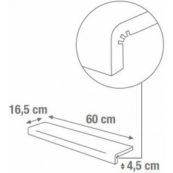 BEIGE EL.L ANT.SQ. 4,5X16,5X60 (SA0295A) 16,5х60 Керамогранит