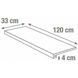 BEIGE G.ONE T.BCD SQ. 120X33X4 (SA02GT1) 120х33 Керамогранит