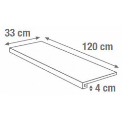 BEIGE G.ONE TOR.SQ. 120X33X4 (SA02GT2) 120х33 Керамогранит