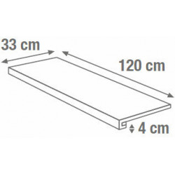 BEIGE RIGATO GR.T.SQ. 120X33X4 (SA02GT6) 120х33 Керамогранит