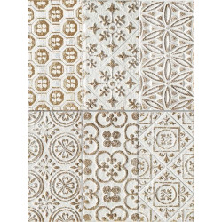 BIANCO FORMEL.ORO DEC. 12,5X25 (SQ01DA) 12,5x25 Керамическая плитка