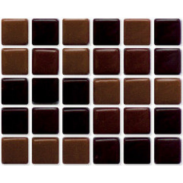 Irida CARAMEL CHOCOLATE 12*12 на сетке 32,2x32,2 Стеклянная мозаика