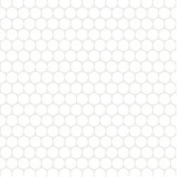 REX EXTRA LIGHT CIRCLE WHITE 29.5x27.7 NEW (735614) 29.5x27.7 Стеклянная мозаика