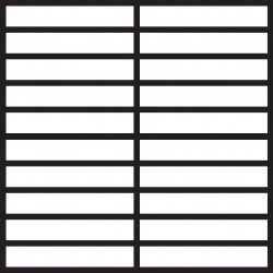 TRAVERTINO WHITE MOS.3X15 GLOSSY (748312) 30x30 Керамогранит