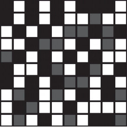 TRAVERTINO BLACK MOS.3D MIX 3X3 (748315) 30x30 Керамогранит